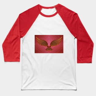 Freedom eagle - 3d neon design Baseball T-Shirt